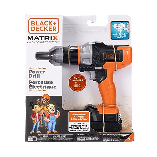 BLACK+DECKER Matrix Jr. Kids Toy Power Drill