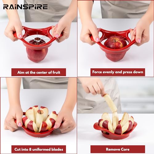 Rainspire 8-Slice Apple Cutter with Stainless Steel Blades