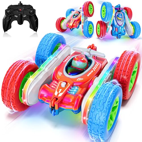 Remote Control Stunt Car with LED Lights, USB-C