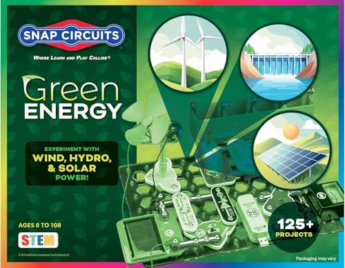 Snap Circuits Green Energy Electronics Exploration Kit