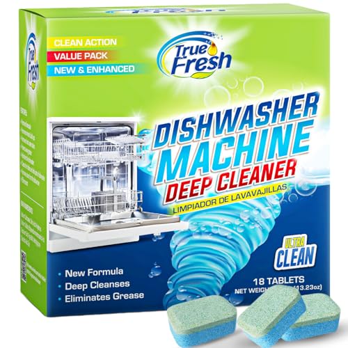 18 Pack Dishwasher Cleaner Tablets Limescale Odor Removal