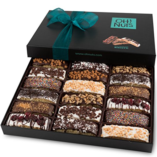 18 Biscotti Cookie Gift Basket by Oh! Nuts