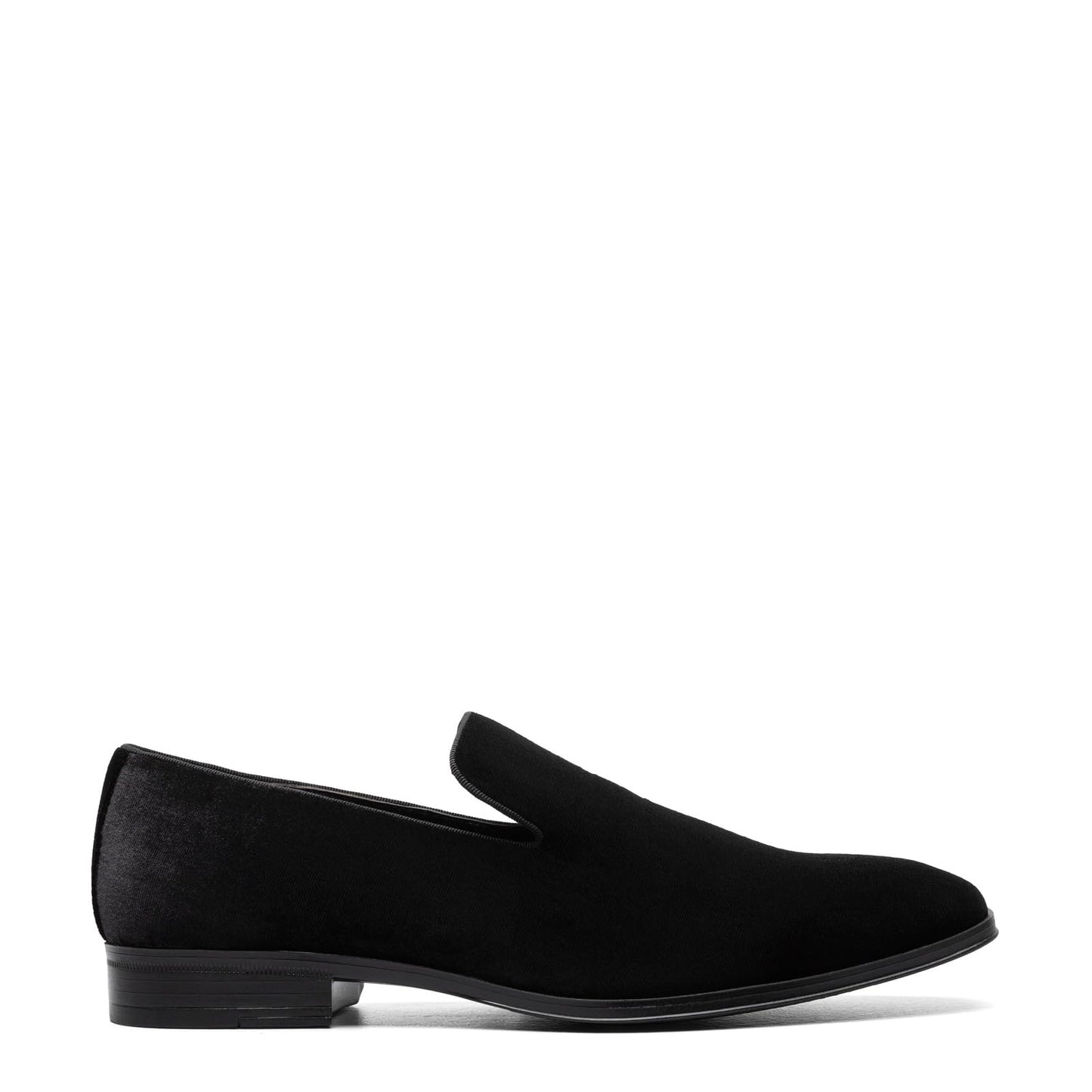 Stacy Adams Men's Savian Velour Slip-On Loafer, Black, 11