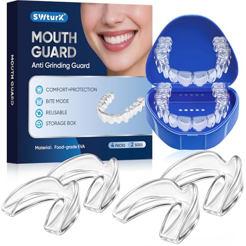 4 Pack Night Mouth Guards for Teeth Grinding