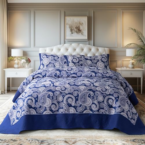 Lightweight Reversible All-Season Quilt Set with Sham