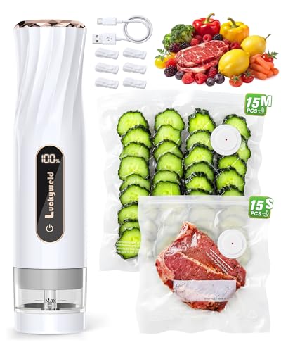 Handheld Vacuum Sealer with Reusable Bags and Tank