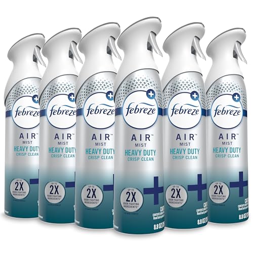 6 Pack Febreze Air Freshener Spray Odor Eliminator 8.8oz