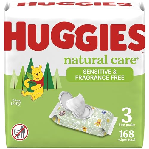 56 Count Huggies Natural Care Baby Wipes Refill