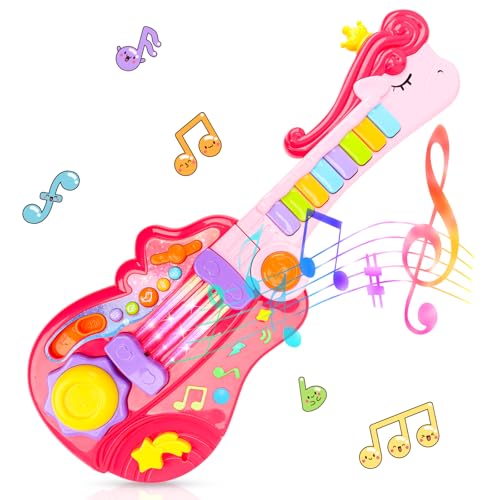 Kids 2-in-1 Electric Guitar and Piano Toy