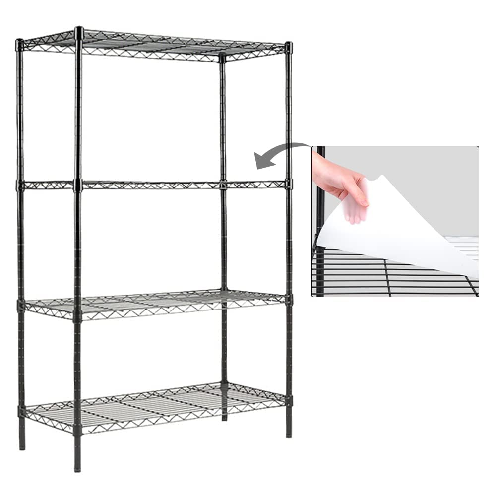 Catalina Creations 4-Shelf [Shelving] [Unit] with Shelf Liners Set of 4, Steel Wire Shelves and Adjustable Storage [Rack] for Kitchen and Garage (35.5W [X] 15.8D [X] 54H)
