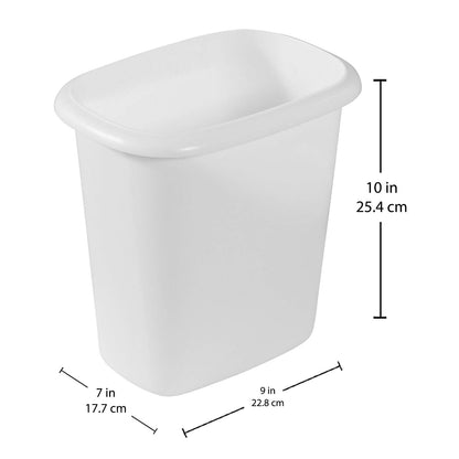 Rubbermaid 1.5-Gallon Vanity Trash Can, White