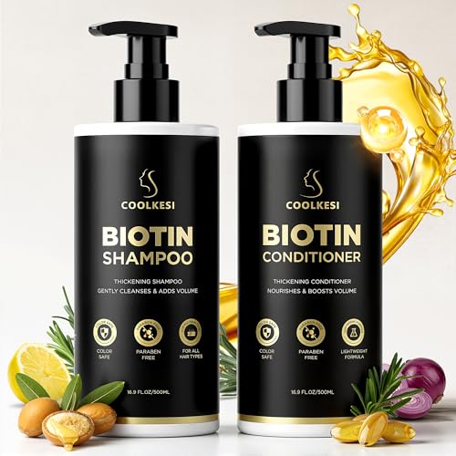 2 Pack Hair Growth Biotin Shampoo and Conditioner Set