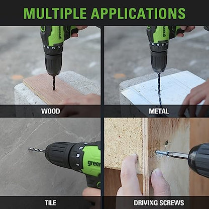 Greenworks 24V Brushless Drill / Driver, 2Ah USB Battery and Charger Included
