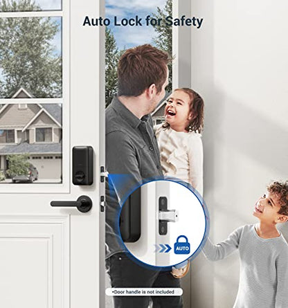 Veise Fingerprint Door Lock, Keyless Entry Door Lock, Electronic Keypad Deadbolt, Biometric Smart Locks for Front Door, Auto Lock, Anti-Peeking Password, Easy Install, Oil Rubbed Bronze