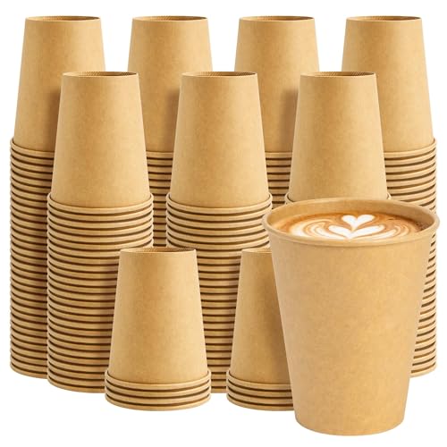 200 Pack 8oz Disposable Paper Coffee Cups