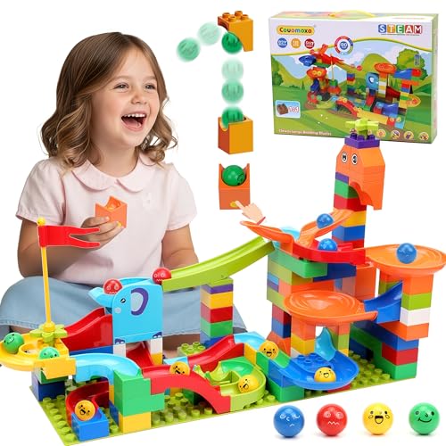 130 Piece Marble Run STEM Building Block Set