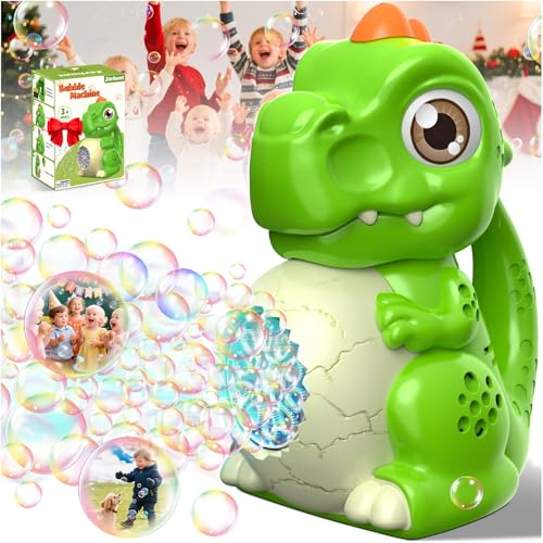 Zerhunt Light Up Dinosaur Bubble Machine