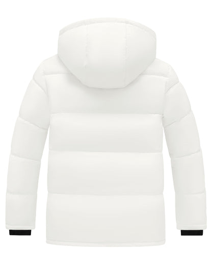 Men's Winter Puffer Jacket with Detachable Hood
