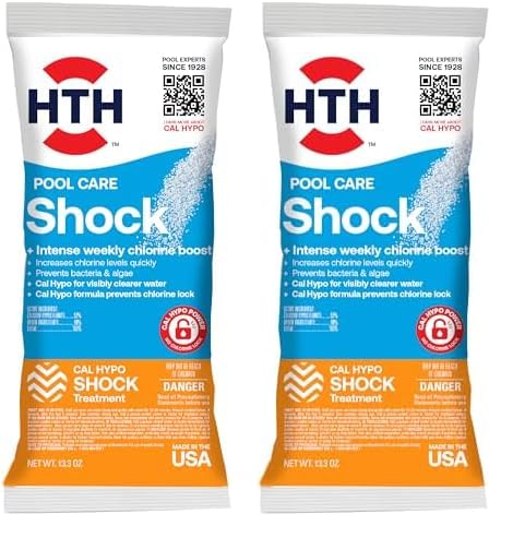 2 Pack HTH Pool Shock Chlorinator Cal Hypo 13.3oz
