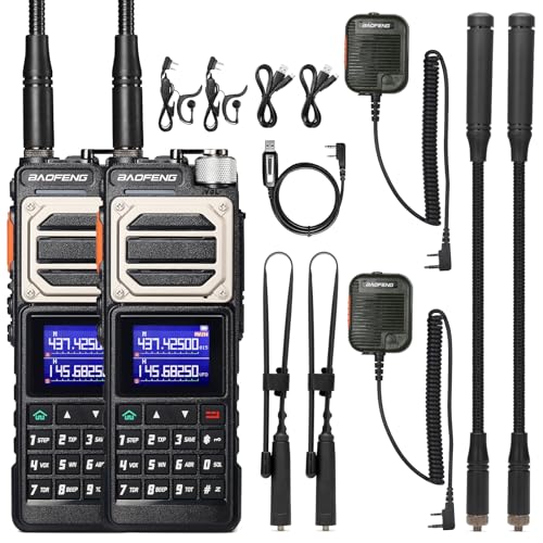 2 Pack BAOFENG 10W Long Range Ham Radio Handheld