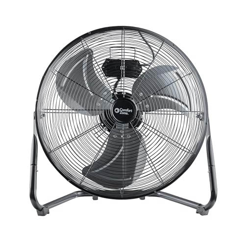 Comfort Zone 20" High-Velocity Industrial Floor Fan