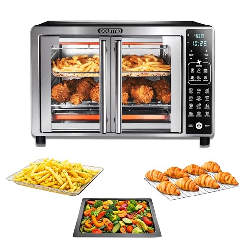Gourmia French Door Air Fryer Toaster Oven
