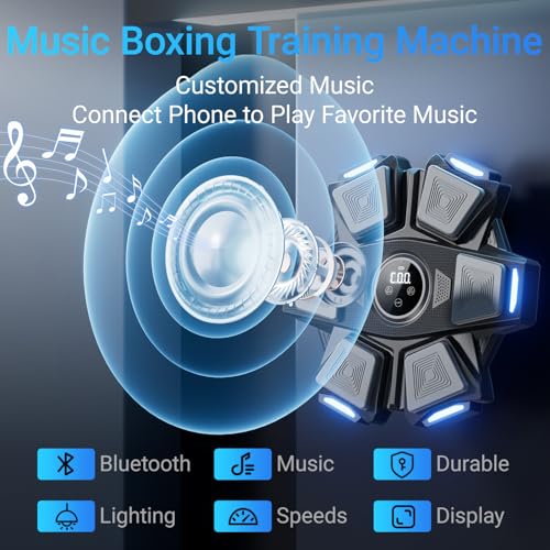 Wall Mounted Boxing Machine with Gloves for Home Gym