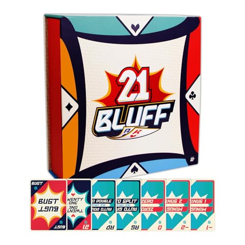PLAYVIEW 21 Bluff Strategy Party Card Game