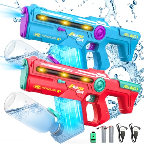 2 Pack Electric Water Gun Automatic Squirt Blaster