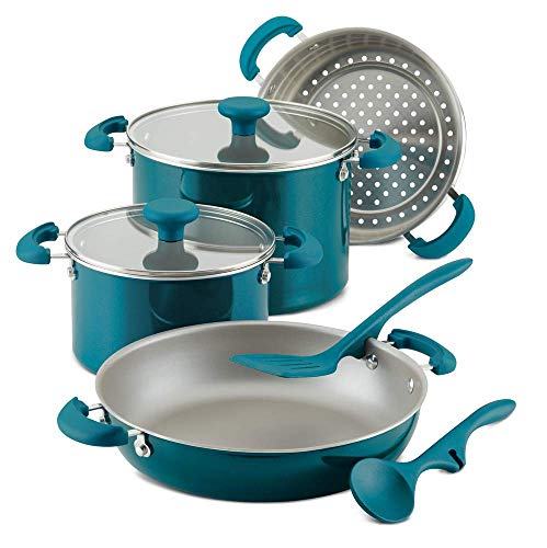 Rachael Ray 8-Piece Nonstick Aluminum Cookware Set