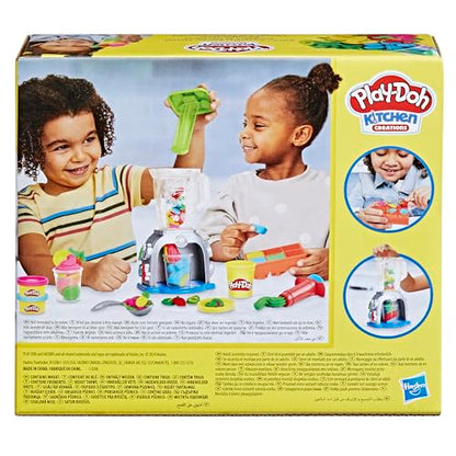 Play-Doh Swirlin' Smoothies Toy Blender Playset, Play Kitchen Appliances, Kids Arts and Crafts Toys for 3 Year Old Girls and Boys and Up