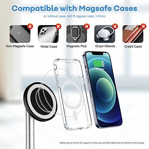 GEJIUCAI 3 in 1 Magnetic Wireless Charger, Adjustable Charging Station for Apple iPhone/iWatch/Airpods, Compatible with iPhone iPhone 14 13 12 Pro Max Mini, Airpods 3/2/Pro, iWatch 7/6/SE/5/4/3/2