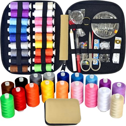 Portable Travel Sewing Kit with Case