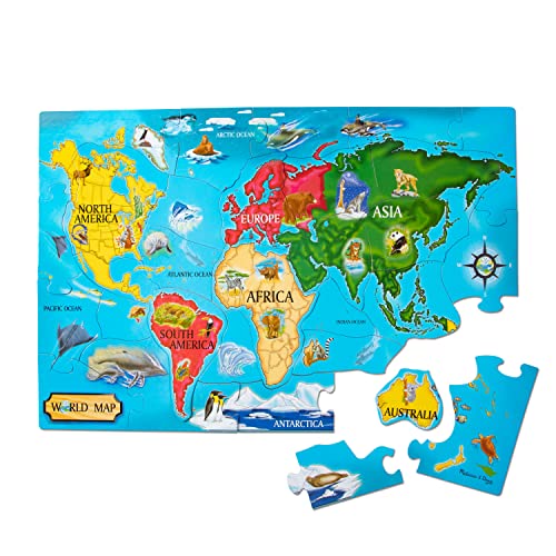33 Piece Melissa & Doug World Map Floor Puzzle