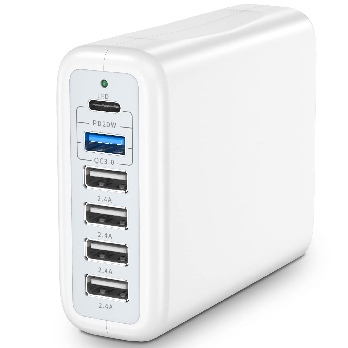 6-Port USB C Fast Charging Station 100W