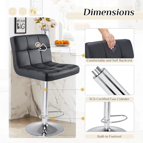 Set of 4 Counter Height Bar Stools