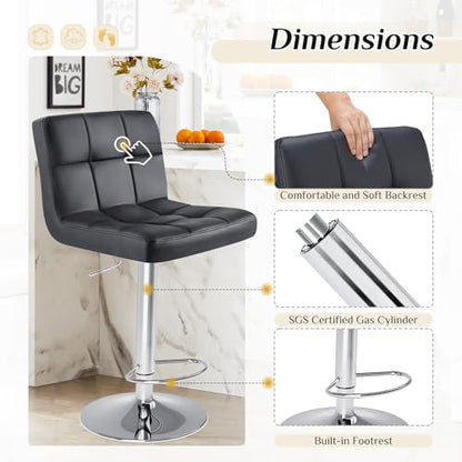 Set of 4 Counter Height Bar Stools