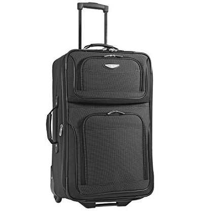 Travel Select Amsterdam Expandable Rolling Upright Luggage, Gray, 4-Piece Set