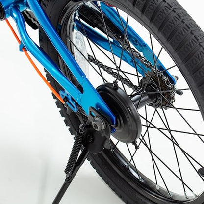 RoyalBaby Freestyle 7 Kids Bike 18 Inch Blue