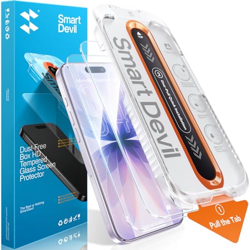 2 Pack iPhone 17 Screen Protector Tempered Glass