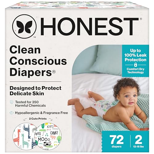 72 Count Honest Company Disposable Baby Diapers
