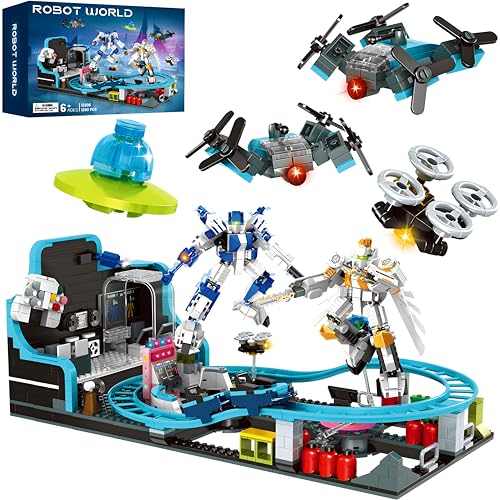 1293 Piece STEM Robot Roller Coaster Building Set