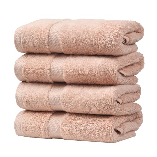 4 Pack Soft Absorbent Cotton Washcloth Towels