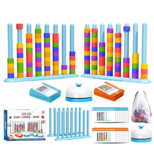 2 Pack Color Matching Stacking Ring Puzzle Game