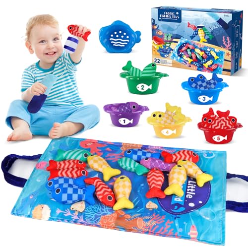 Montessori Cloth Fishing Game Educational Toddler Toy