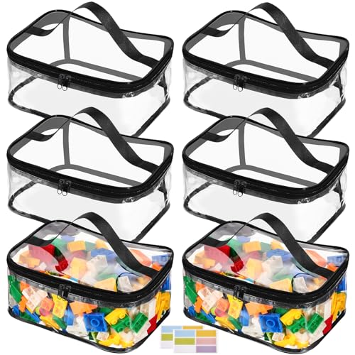 6 Pack Waterproof PVC Toy Storage Bags