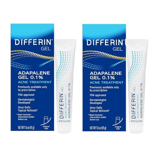 2 Pack Differin 0.1% Adapalene Acne Gel