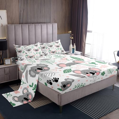 Koala Twin Microfiber Kids Sheet Set