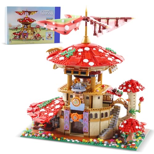 2763 Piece Mushroom House Building Blocks Set