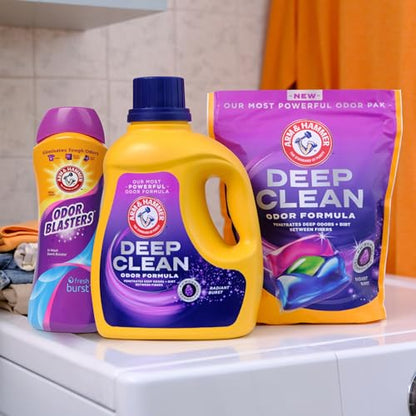 ARM & HAMMER Deep Clean Odor Formula Laundry Detergent Power Paks, 44 ct.